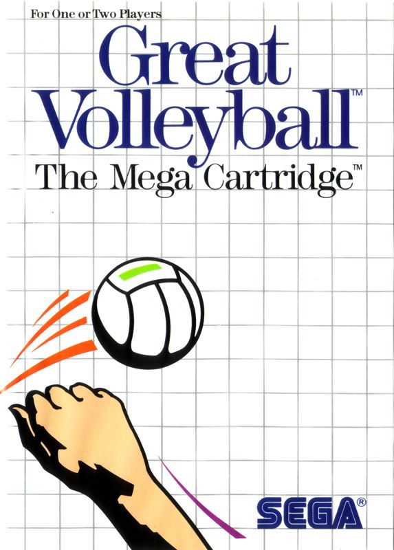 Great Volleyball box art for Sega Master System